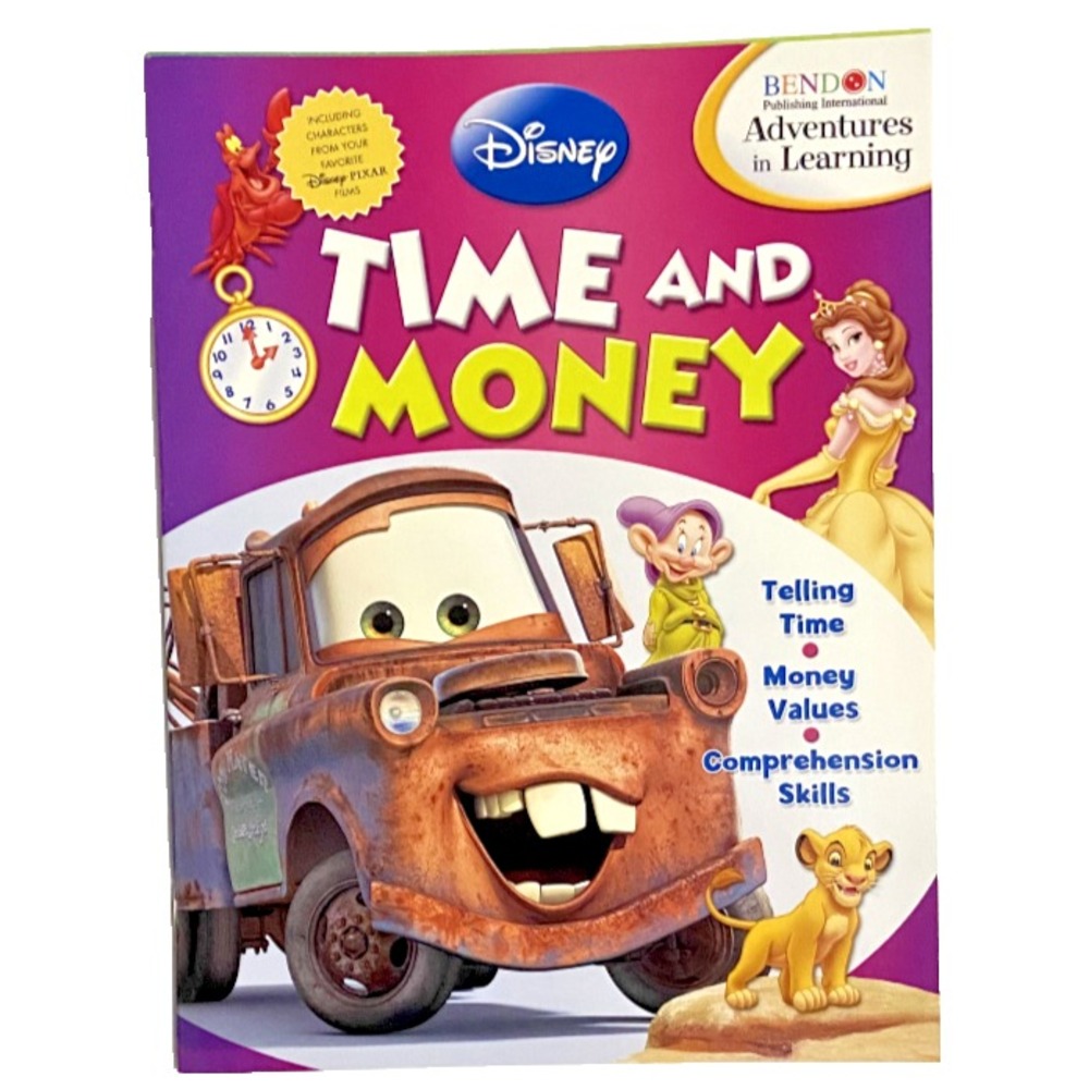 Disney TIME AND MONEY 2009 Adventures In Learning Paperback Workbook